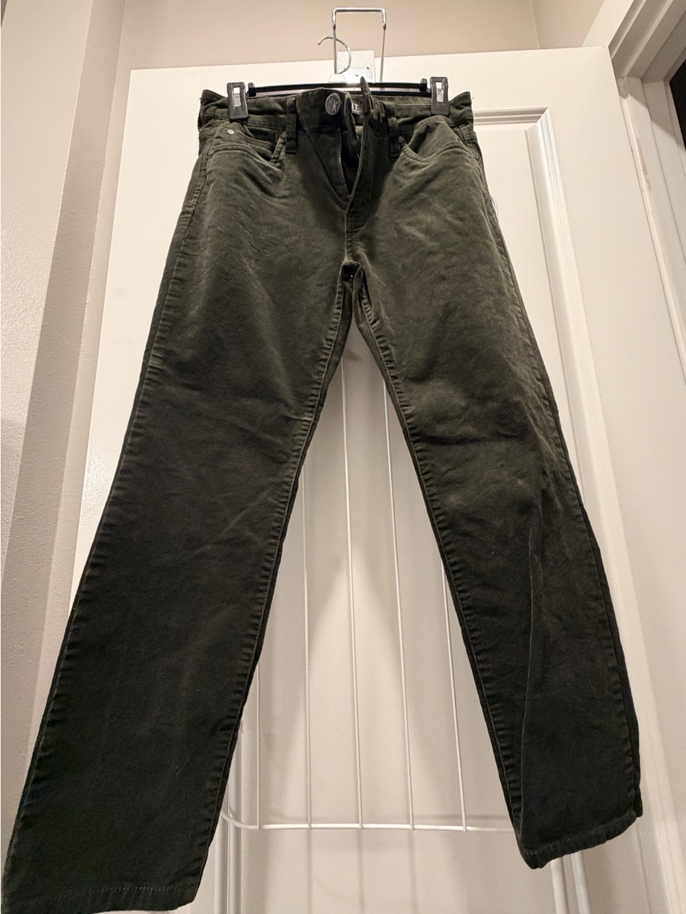 Kut from the Kloth Olive Straight-Leg Jeans